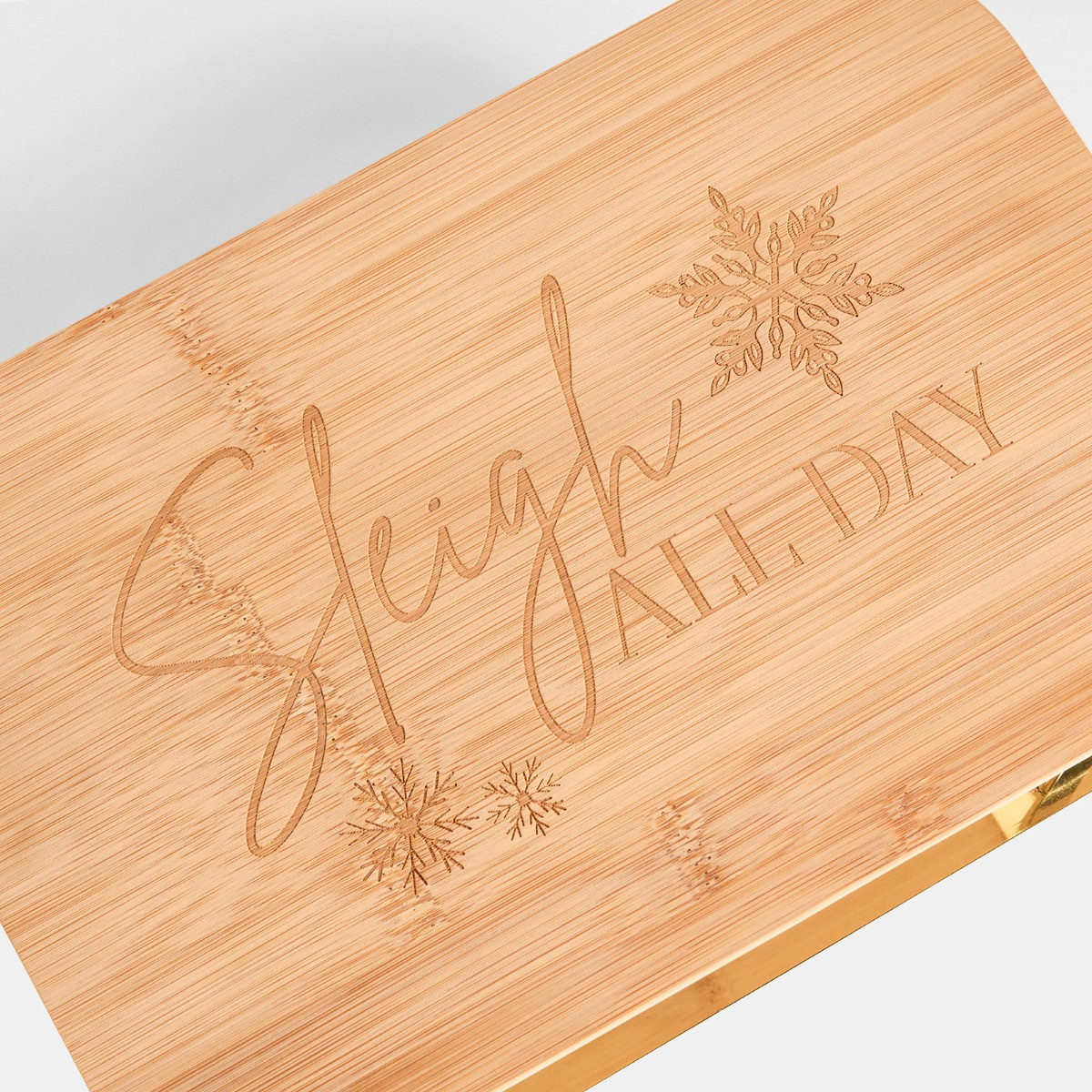 OHS Sleigh Wooden Serving Board - Gold>