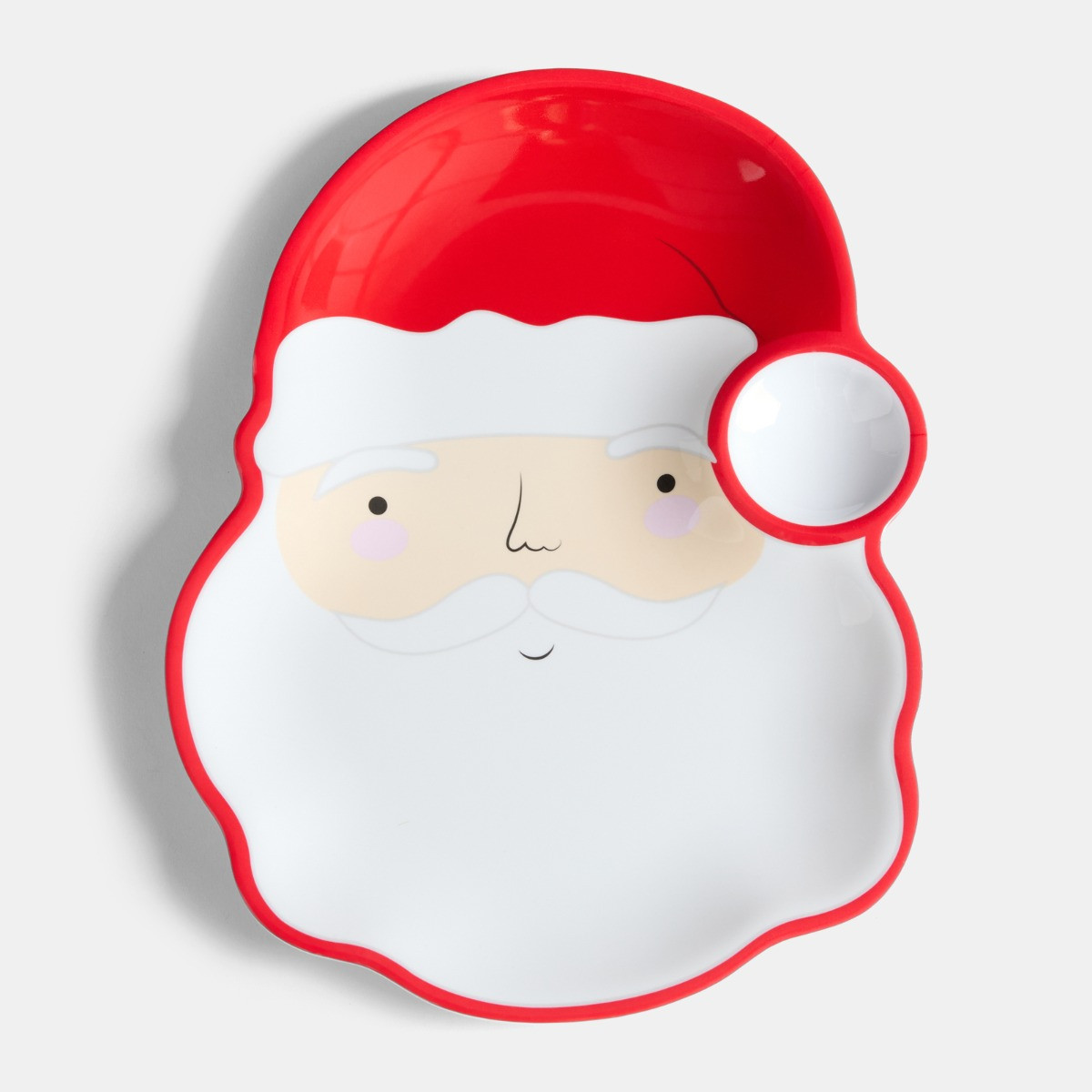 OHS 2 Pack Santa Dip Plate - Red/White>