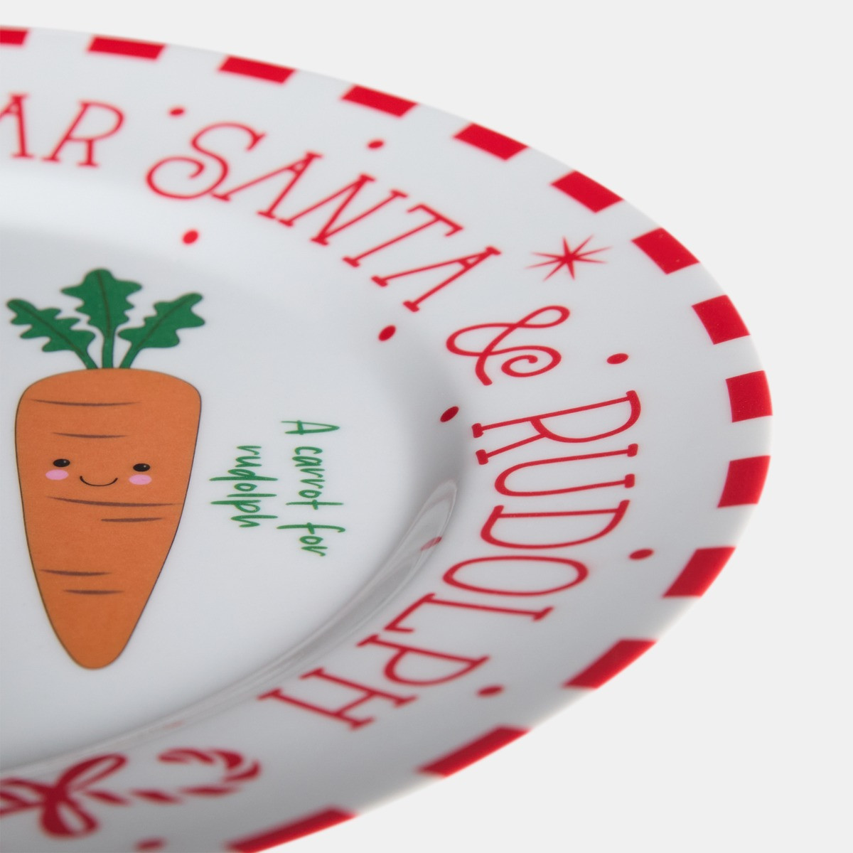 OHS Night Before Christmas Sweetie Pies Plate - White/Red>