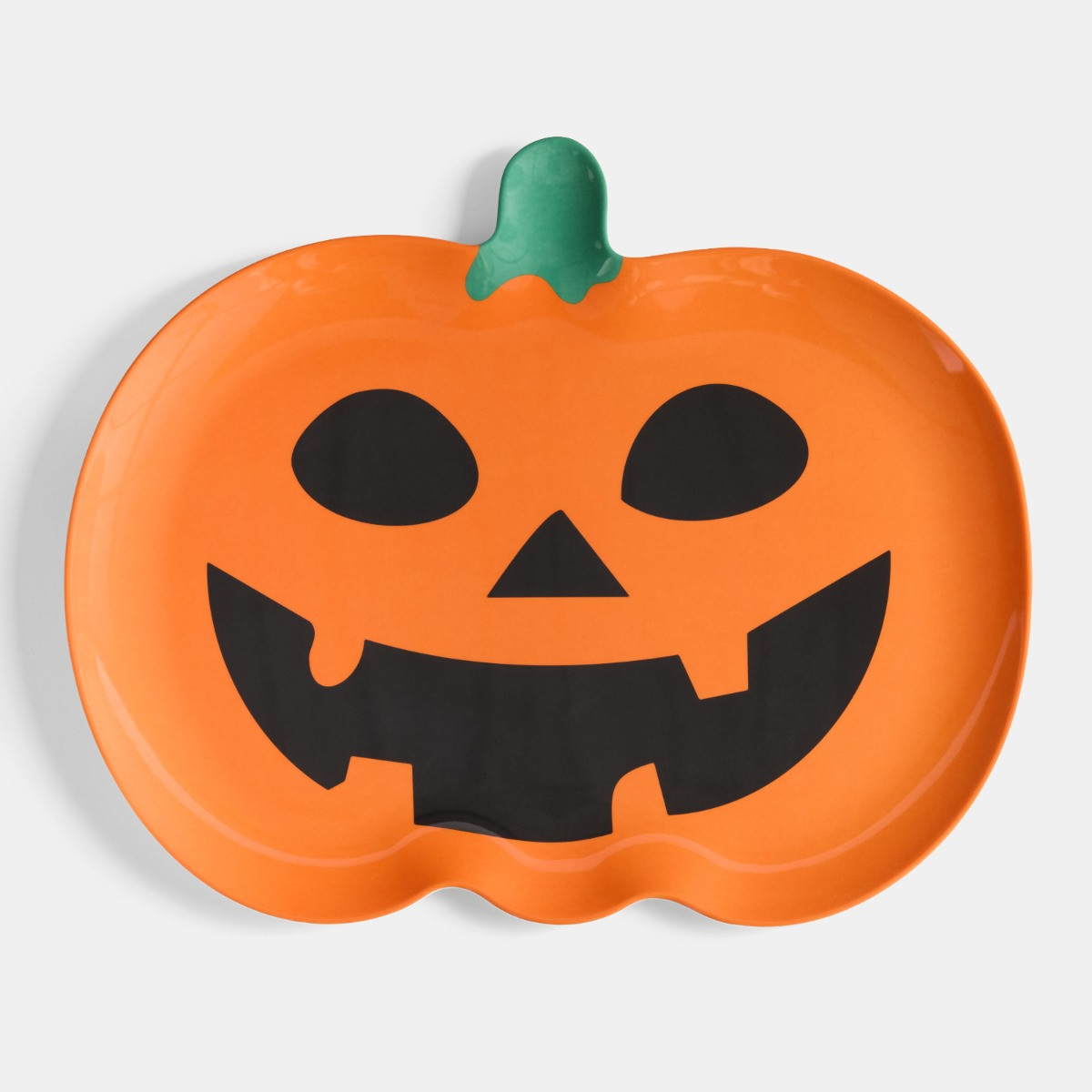 OHS 2 Pack Pumpkin Serving Platters - Orange>