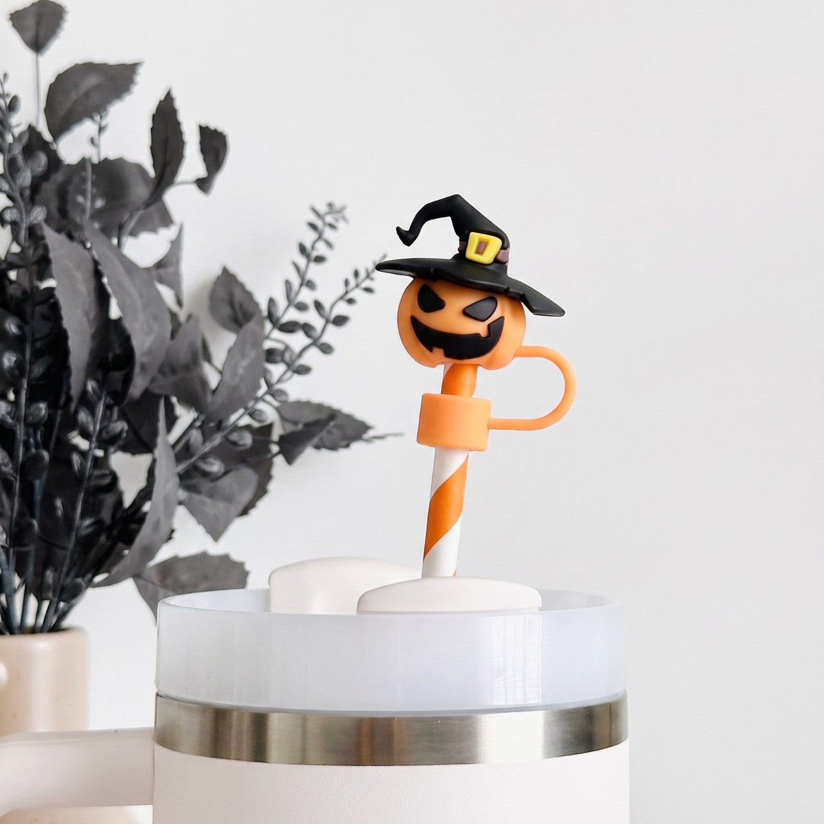 OHS 3 Pack Halloween Straw Toppers - Multi>