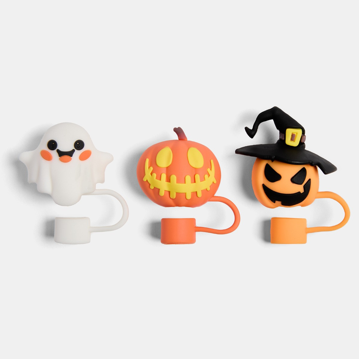 OHS 3 Pack Halloween Straw Toppers - Multi>