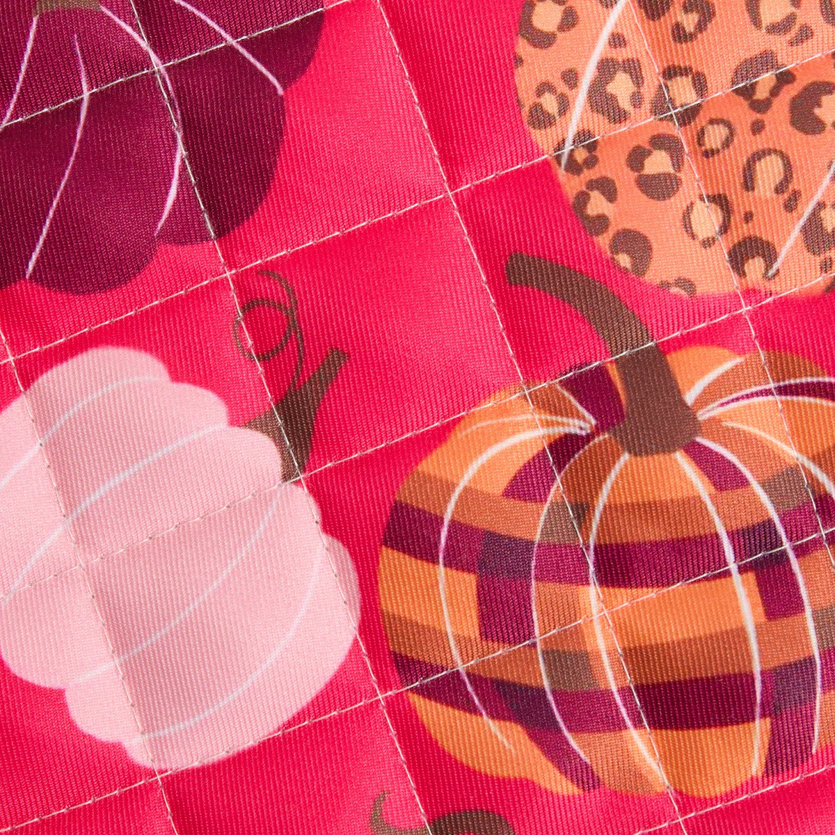 OHS Pumpkin Print Oven Mit & Pot Stand Set - Hot Pink>