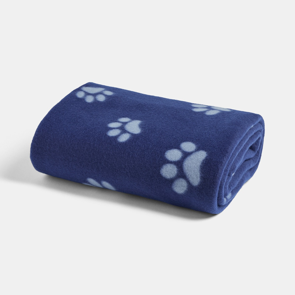 OHS Pet Paw Print Fleece Throw - Blue>