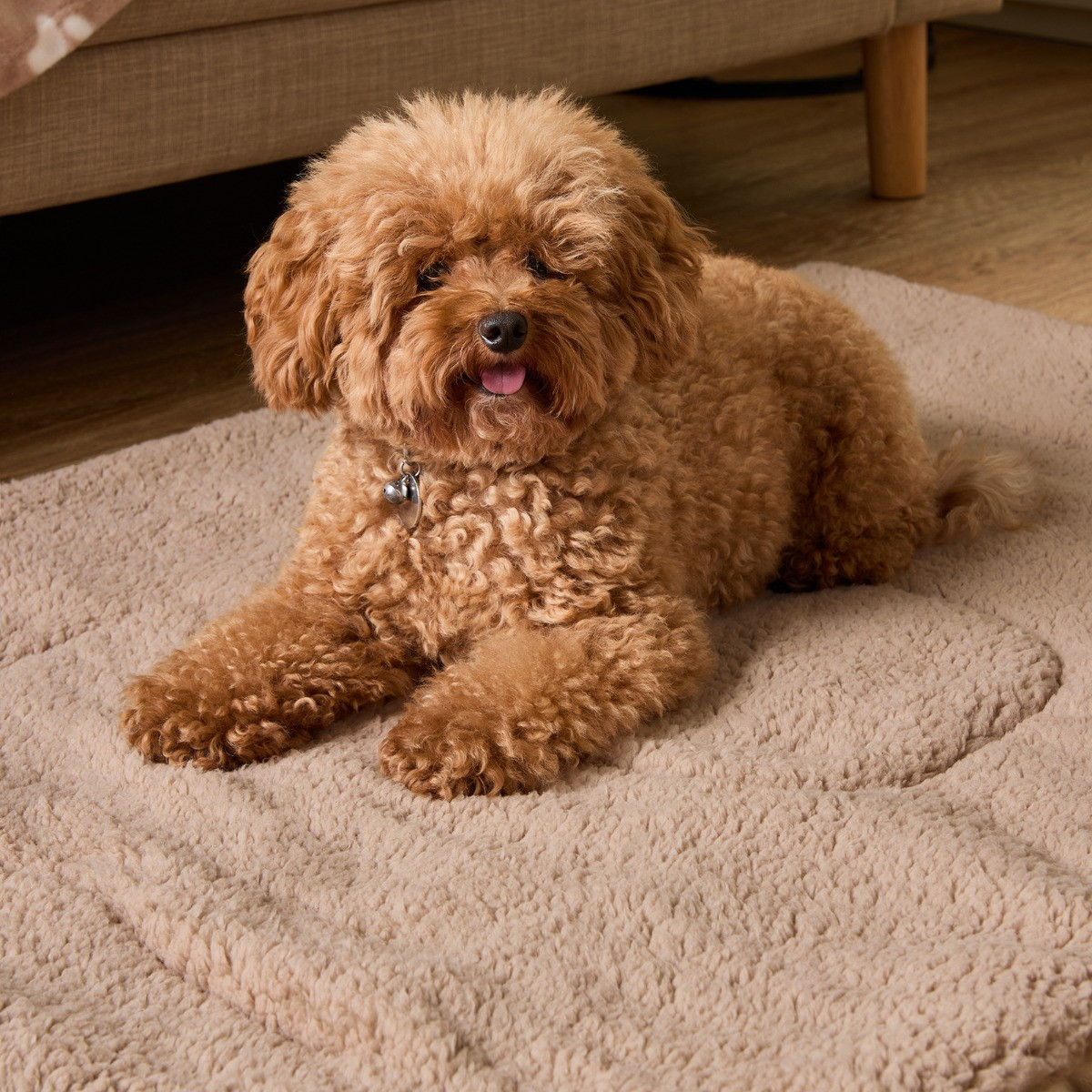 OHS Sherpa Soft Quilted Pet Blanket - Natural>