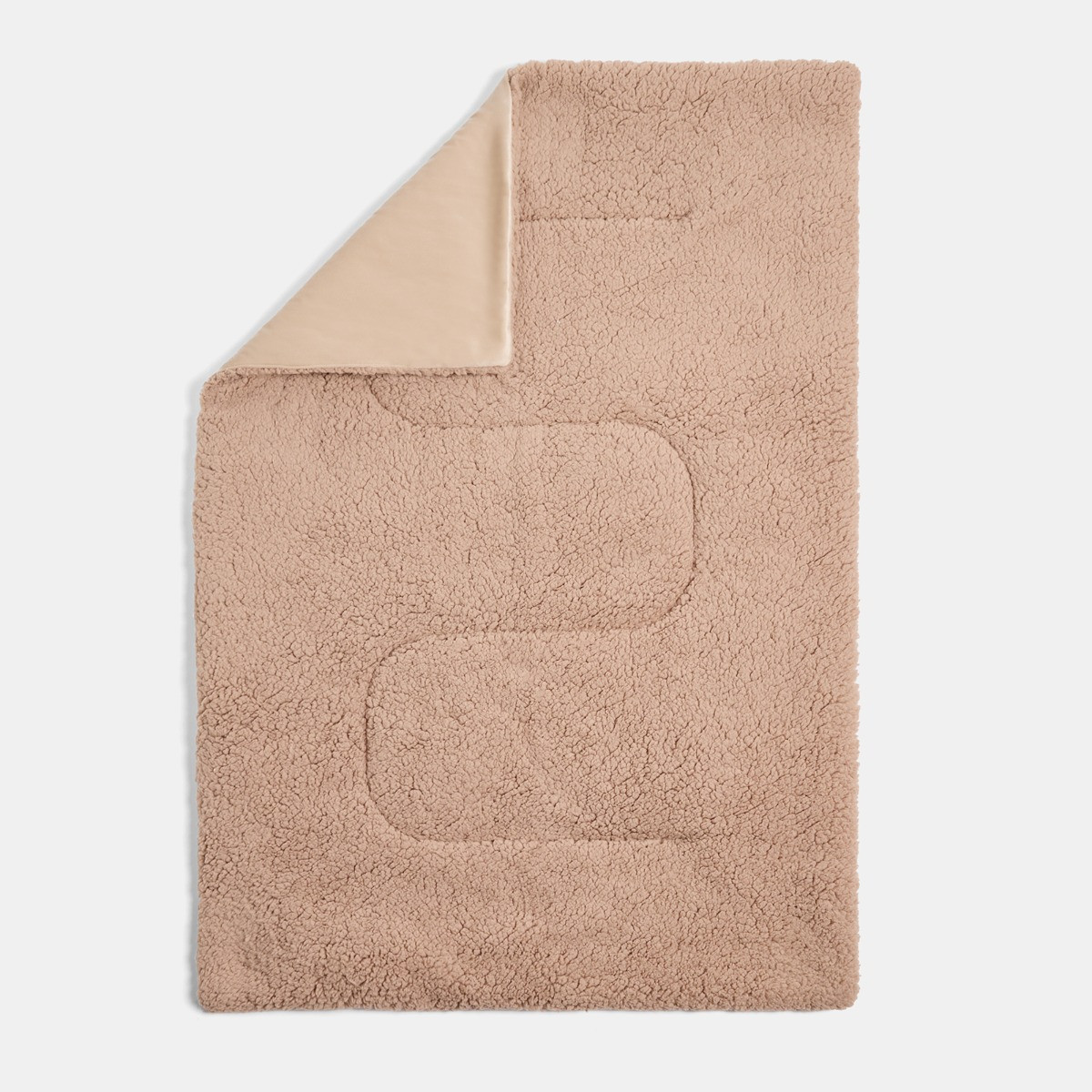 OHS Sherpa Soft Quilted Pet Blanket - Natural>