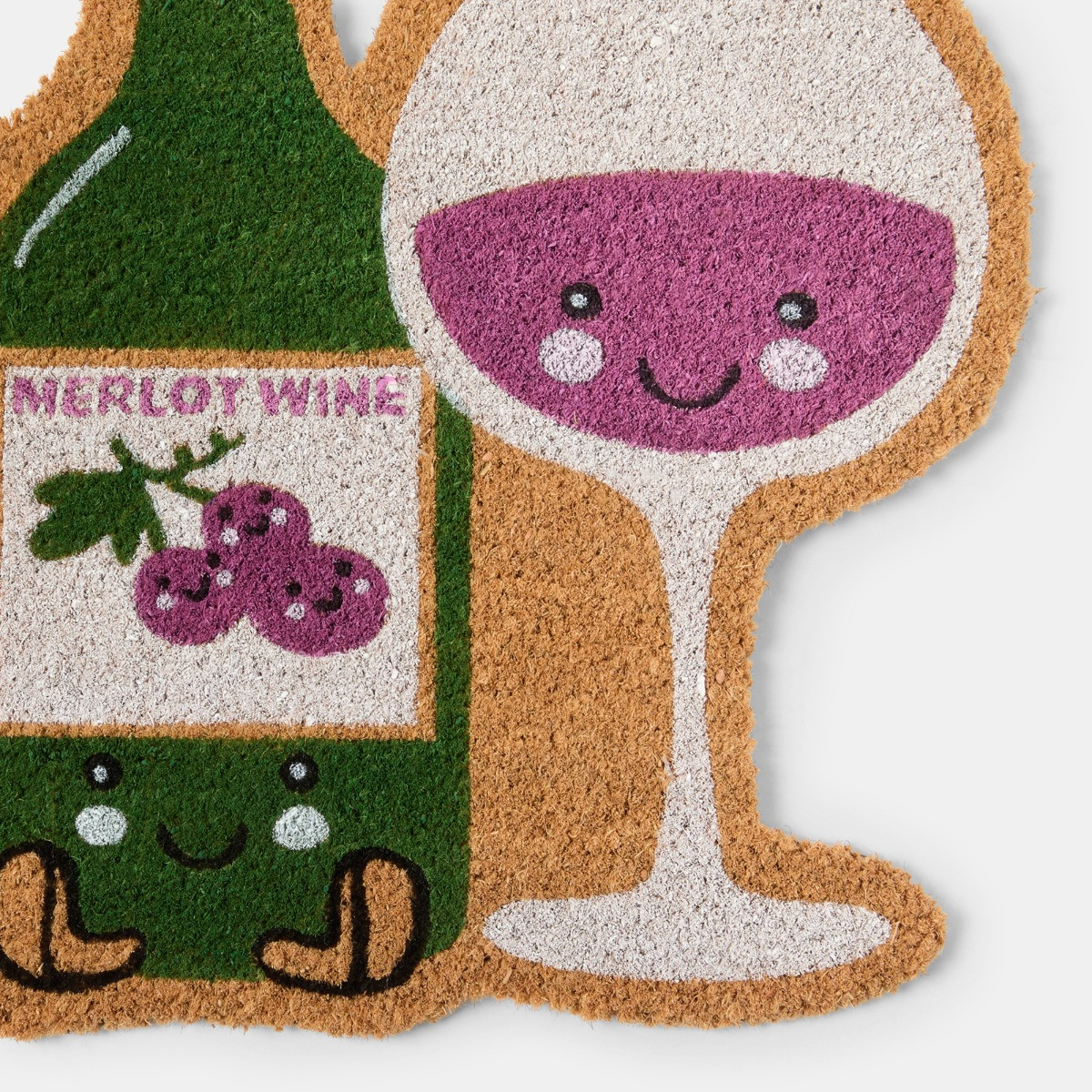 OHS Cheese & Wine Coir Mat - Multi>