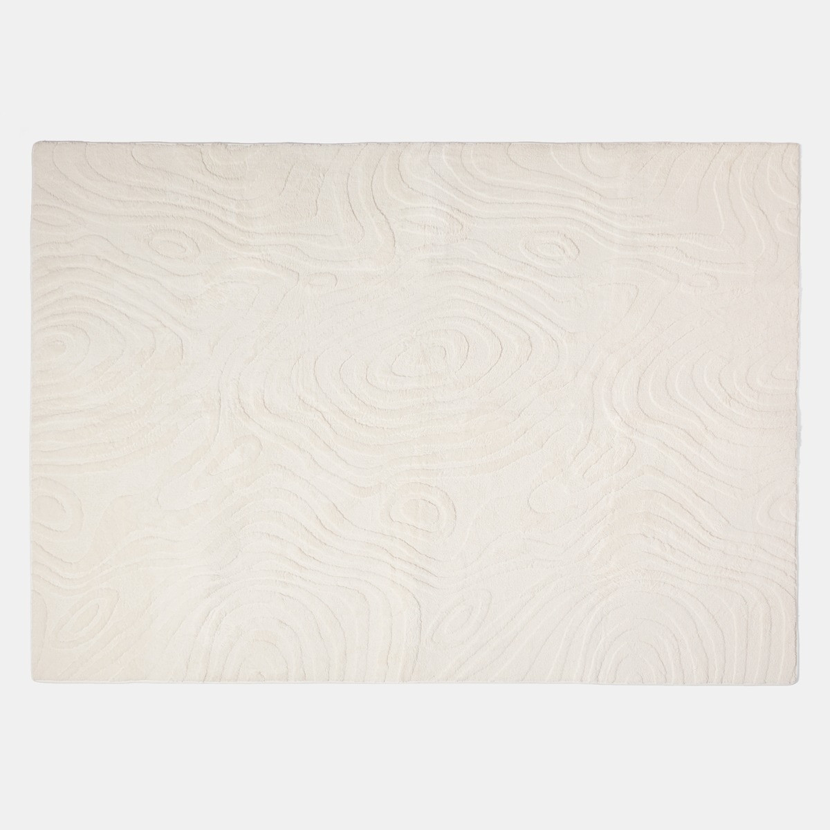 OHS Contour Circle Tufted Rug - Cream>