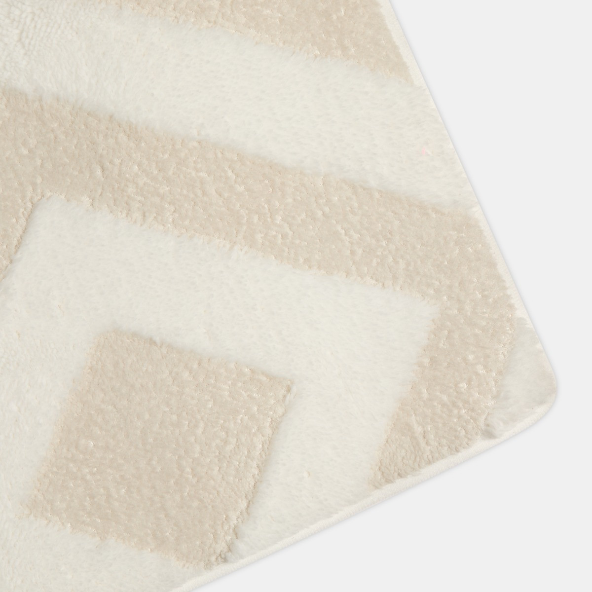 OHS Contrast Tufted Geometric Rug - Natural>