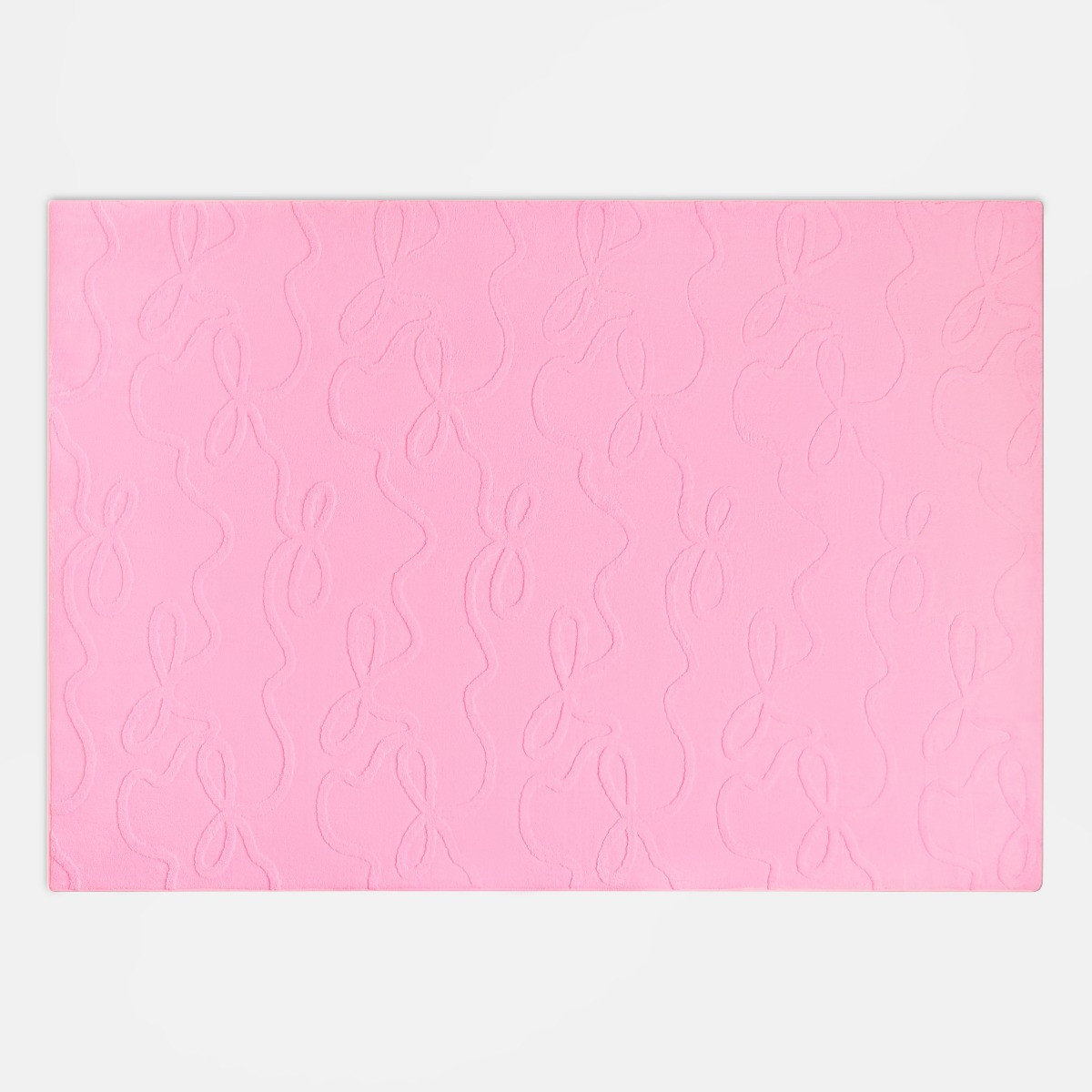 OHS Tufted Bows Rug - Pink>