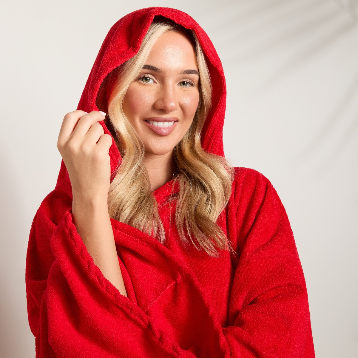 OHS Adult Towel Poncho - Red>