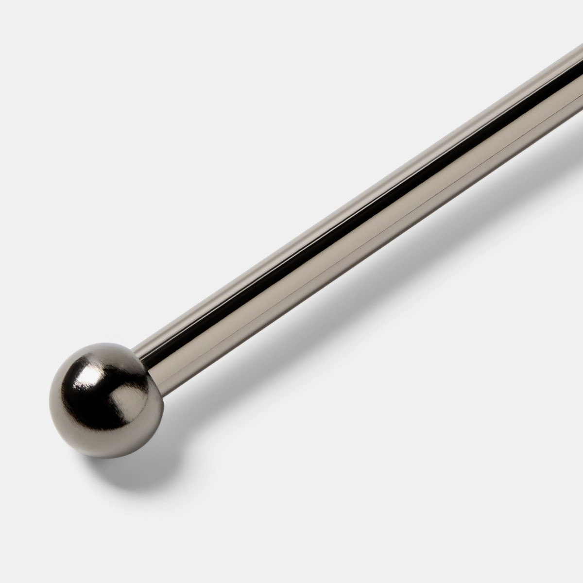 OHS Ball Extendable Curtain Pole - Gunmetal>