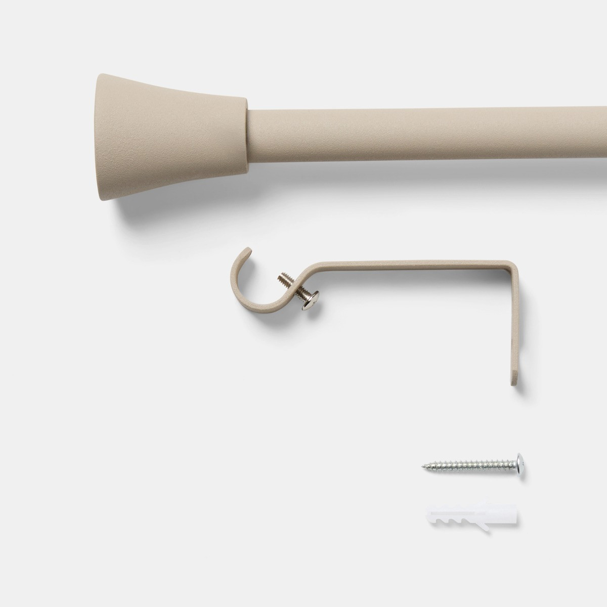 OHS Trumpet Extendable Curtain Pole - Natural>