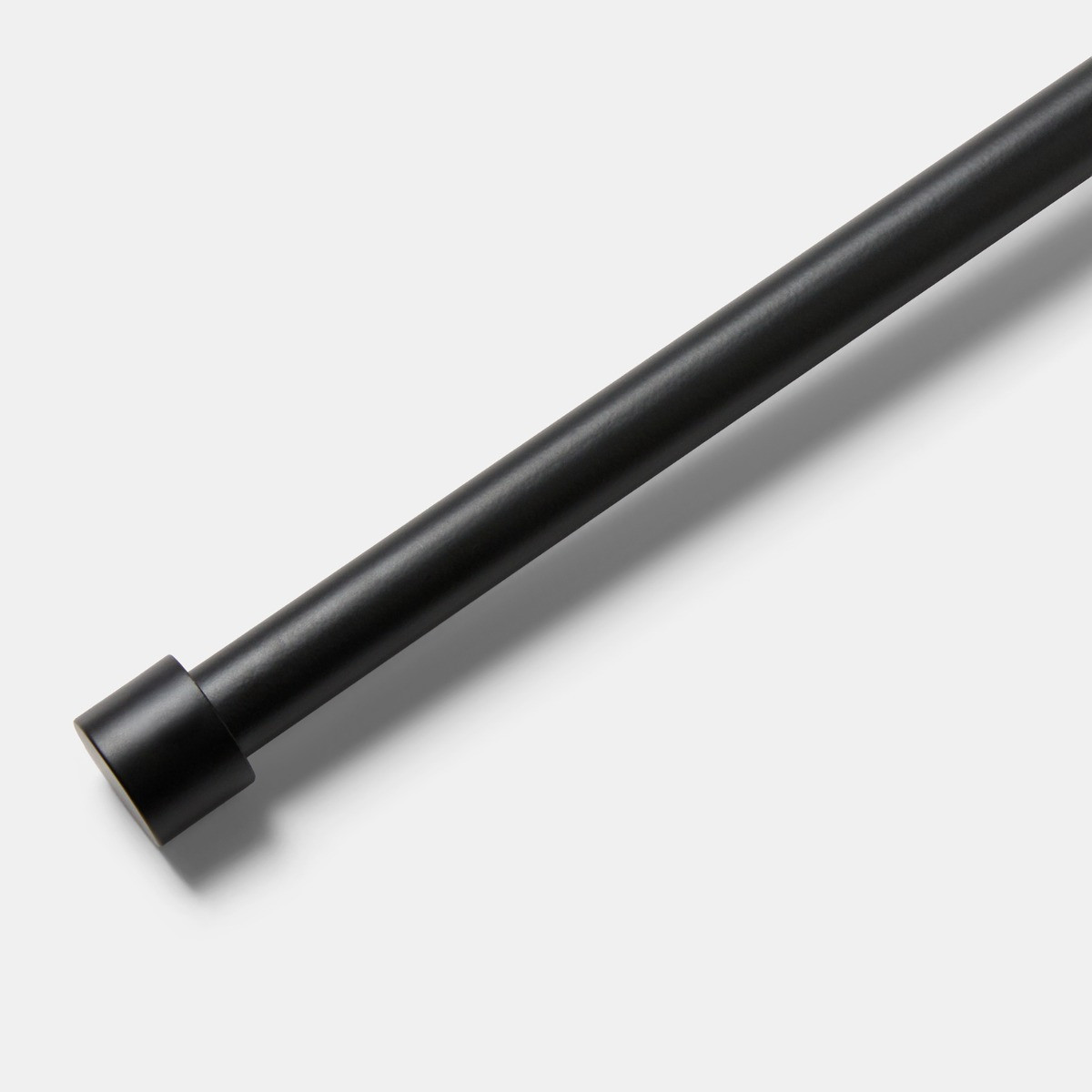 OHS Extendable Stopper Curtain Pole - Black>