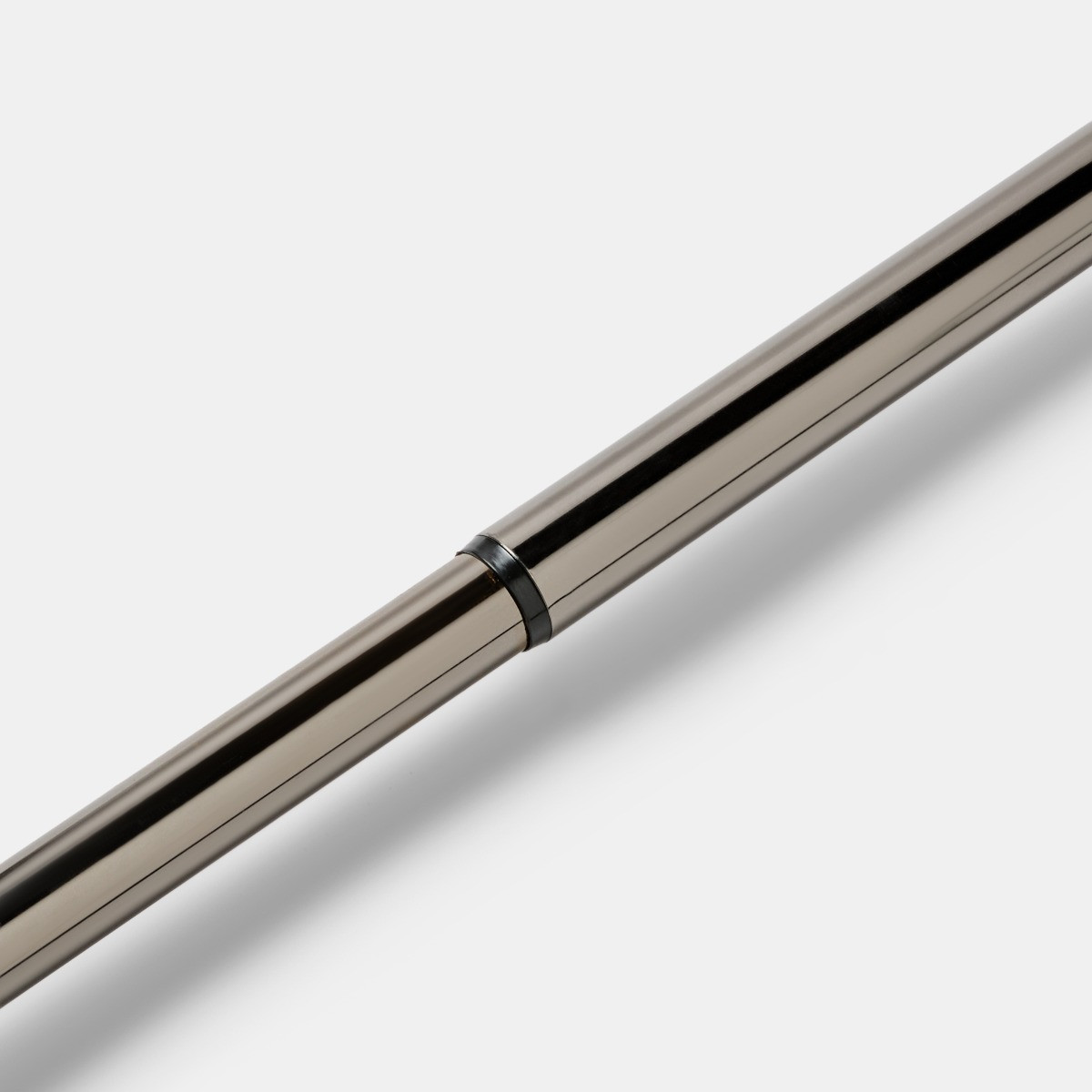 OHS Ribbed Spiral Curtain Pole - Gunmetal>