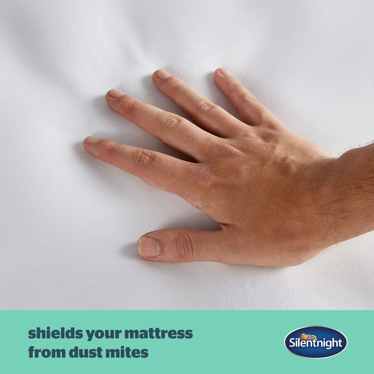 Silentnight Waterproof Mattress Protector, White Single