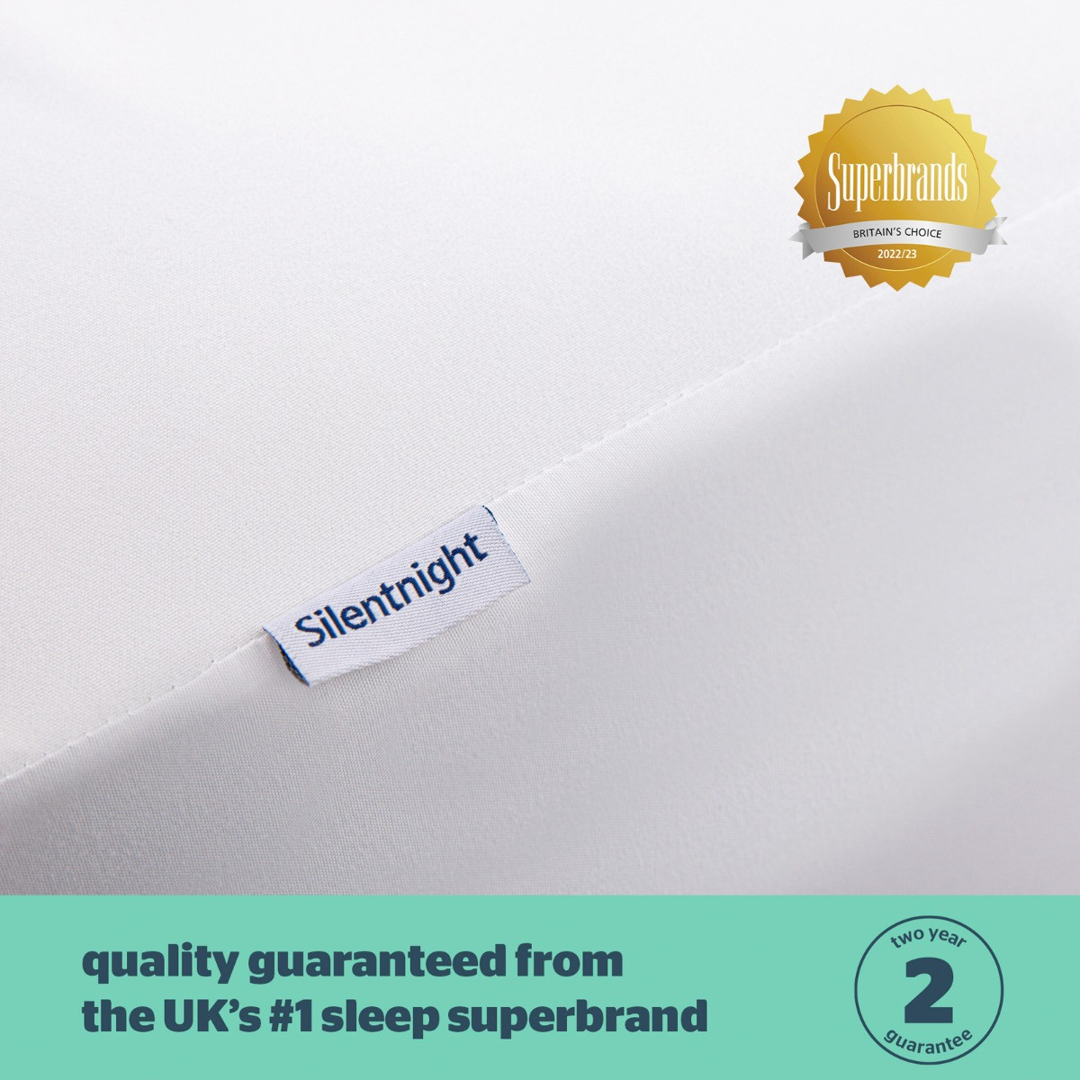 Silentnight Waterproof Mattress Protector, White Single