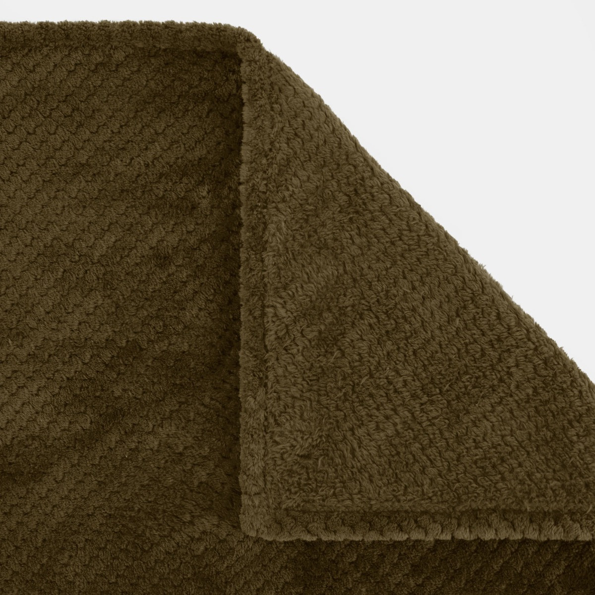 OHS Waffle Mink Throw - Khaki>