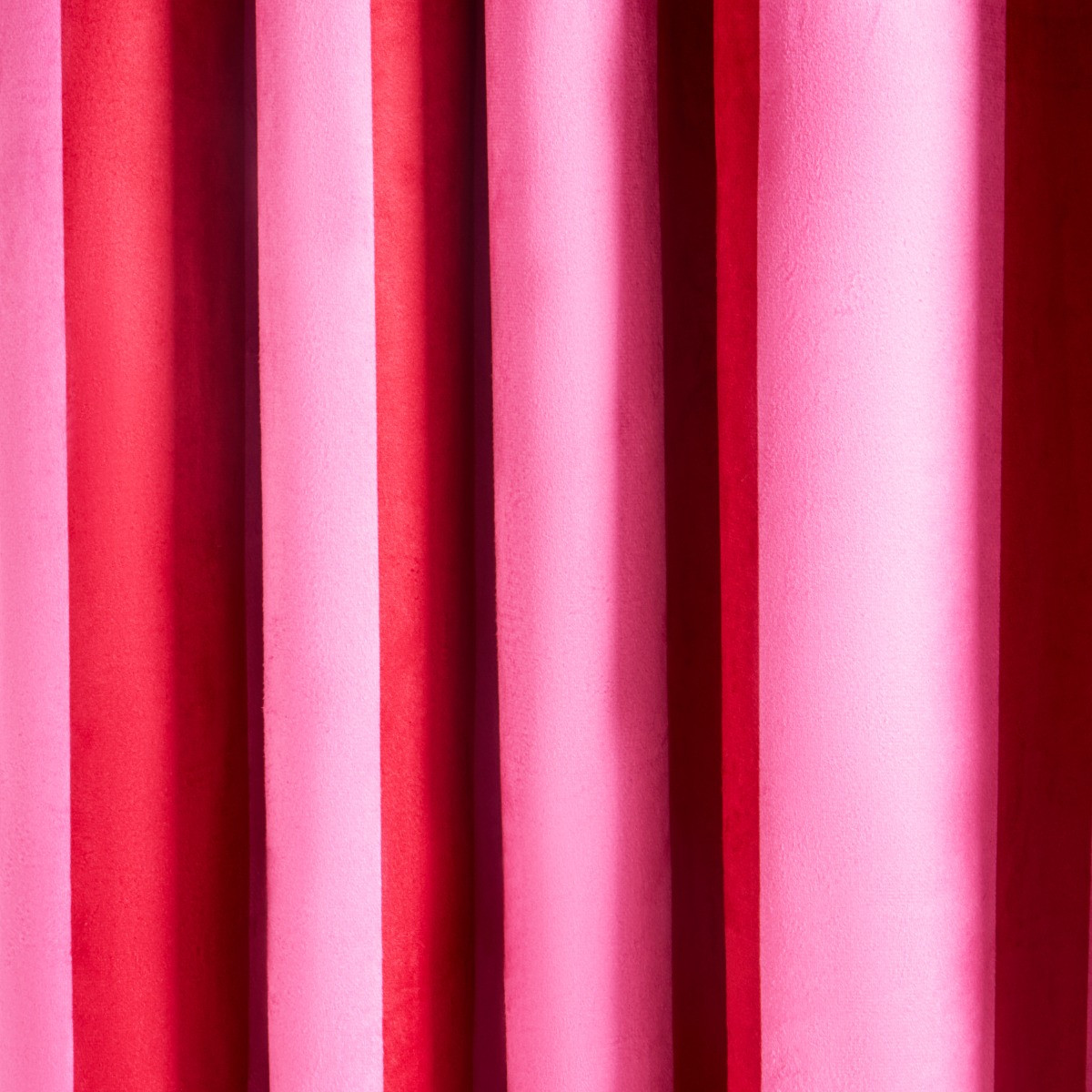 OHS Stripe Print Eyelet Ultra Blackout Curtains, Hot Pink - 90 x 90in>