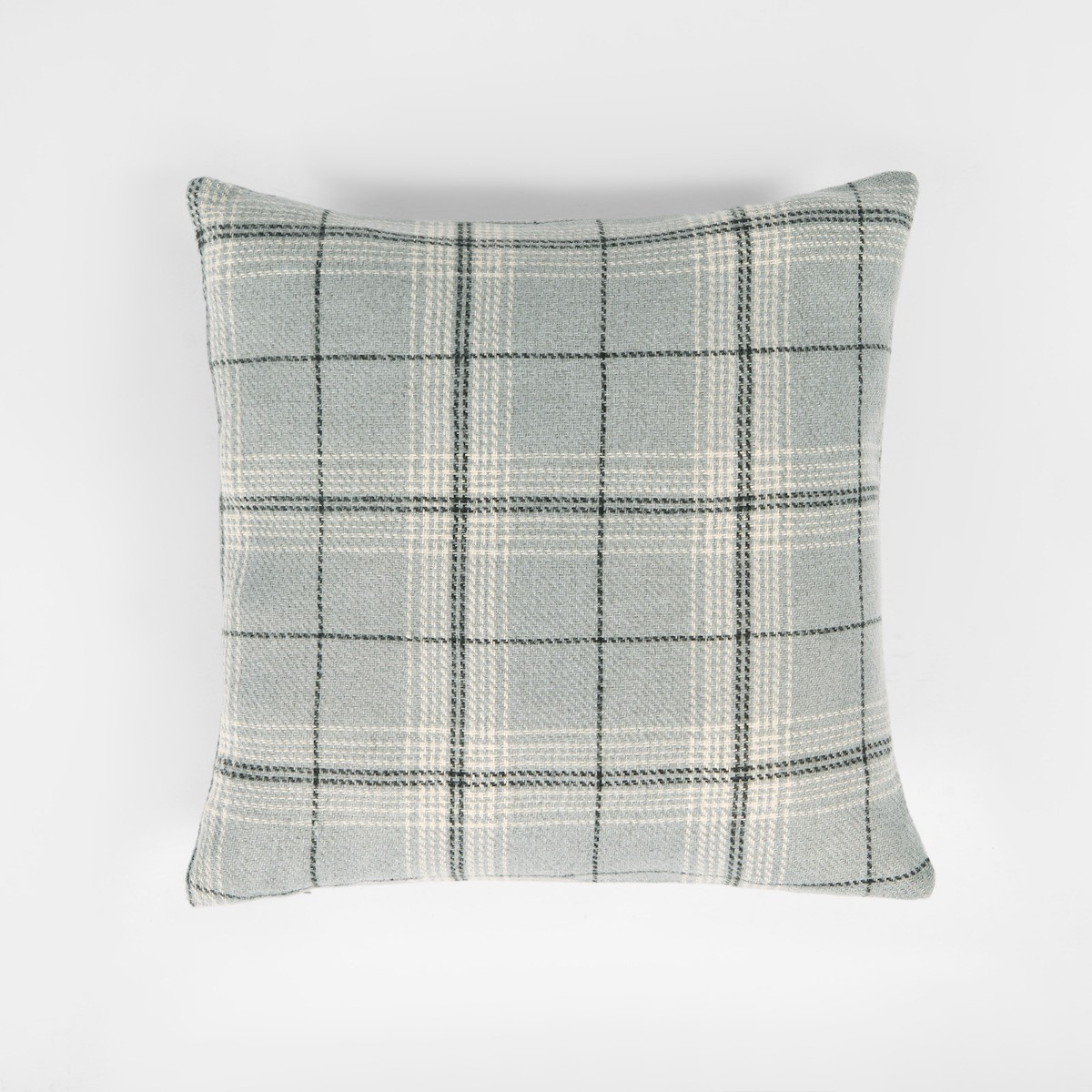 OHS Woven Check Cushion Covers - Grey>