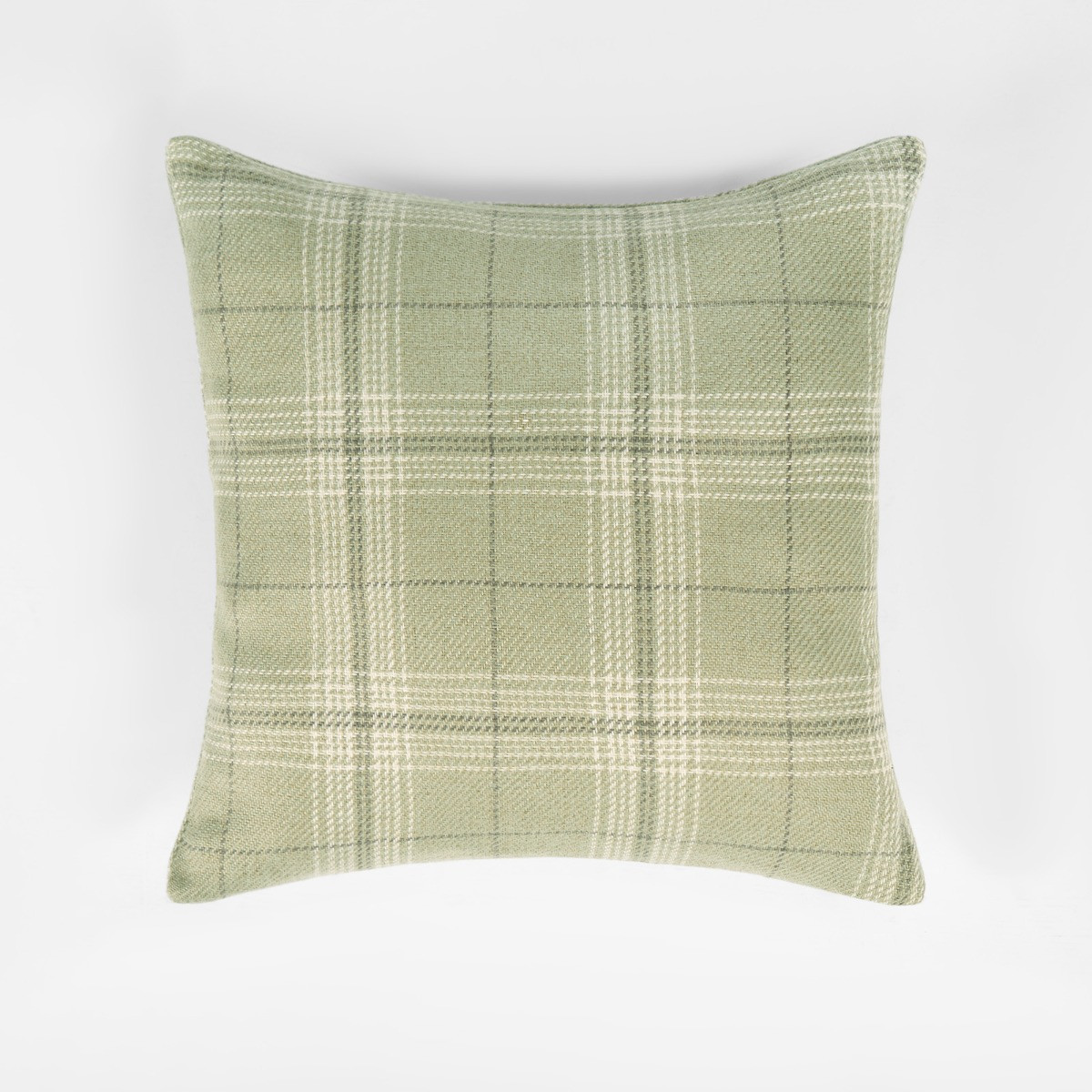 OHS 4 Pack Woven Check Cushion Covers - Sage>
