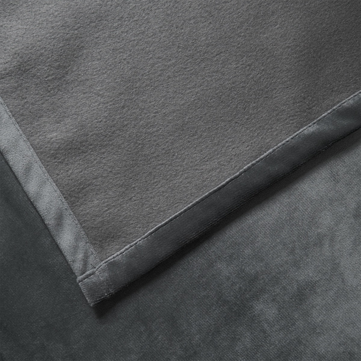 OHS Thermal Velvet Curtains, Charcoal - 90 x 90" >