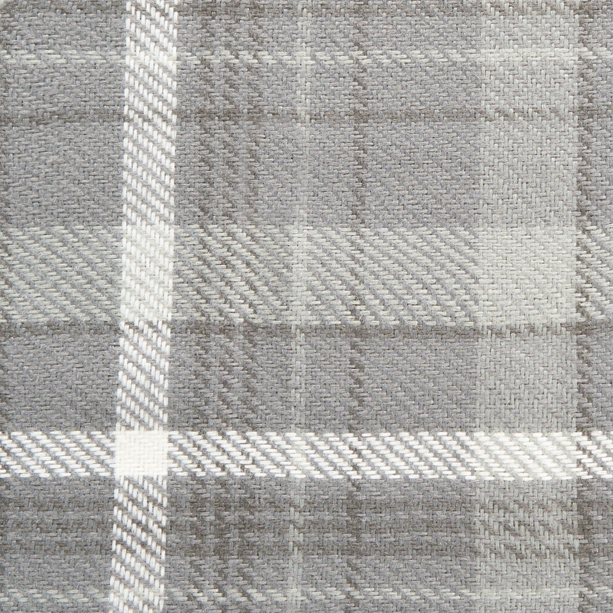 OHS Woven Check Eyelet Curtains, Winsford Charcoal - 66 x 72">