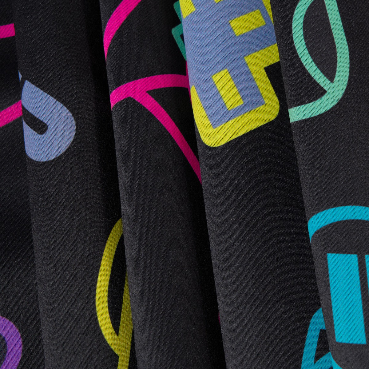 OHS Kids Gaming Blackout Curtains, Black - 66 x 54">