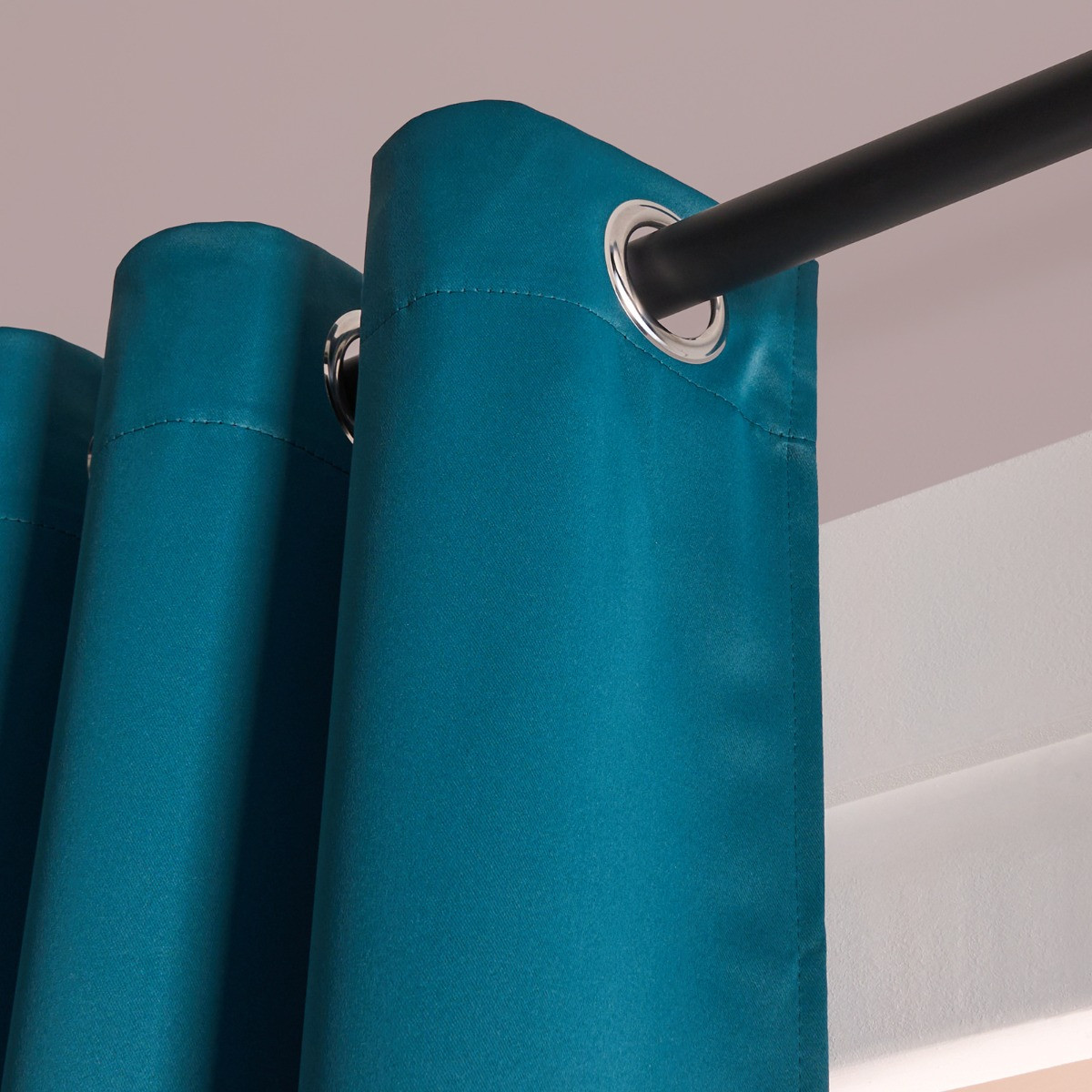 OHS Eyelet Blackout Curtains, Teal - 66 x 72">