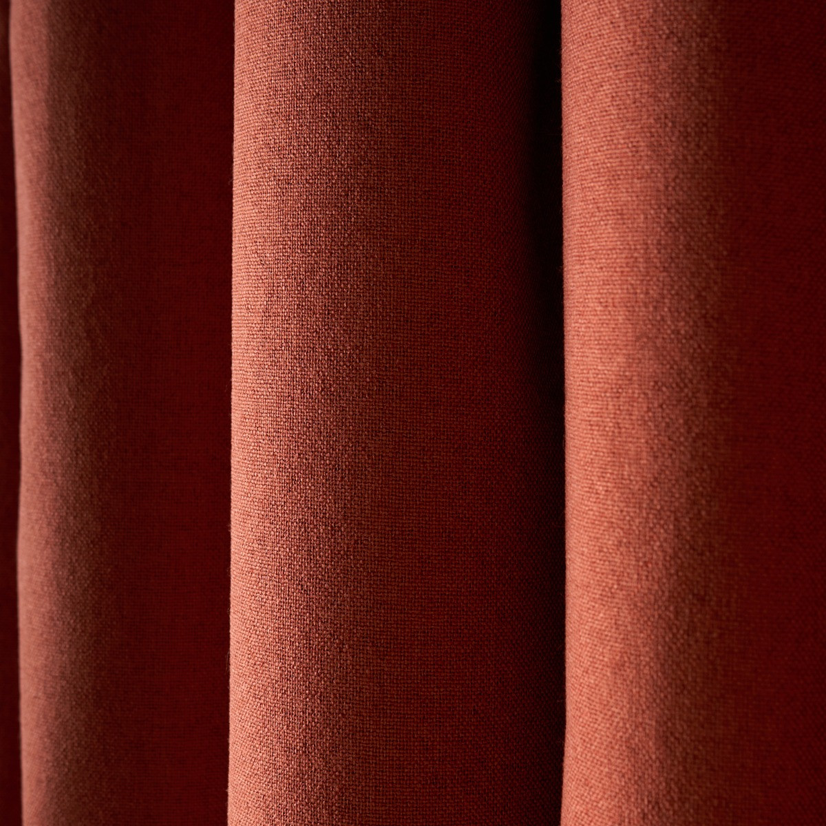 OHS Woven Texture Eyelet Blackout Curtains, Rust - 90 x 90in>