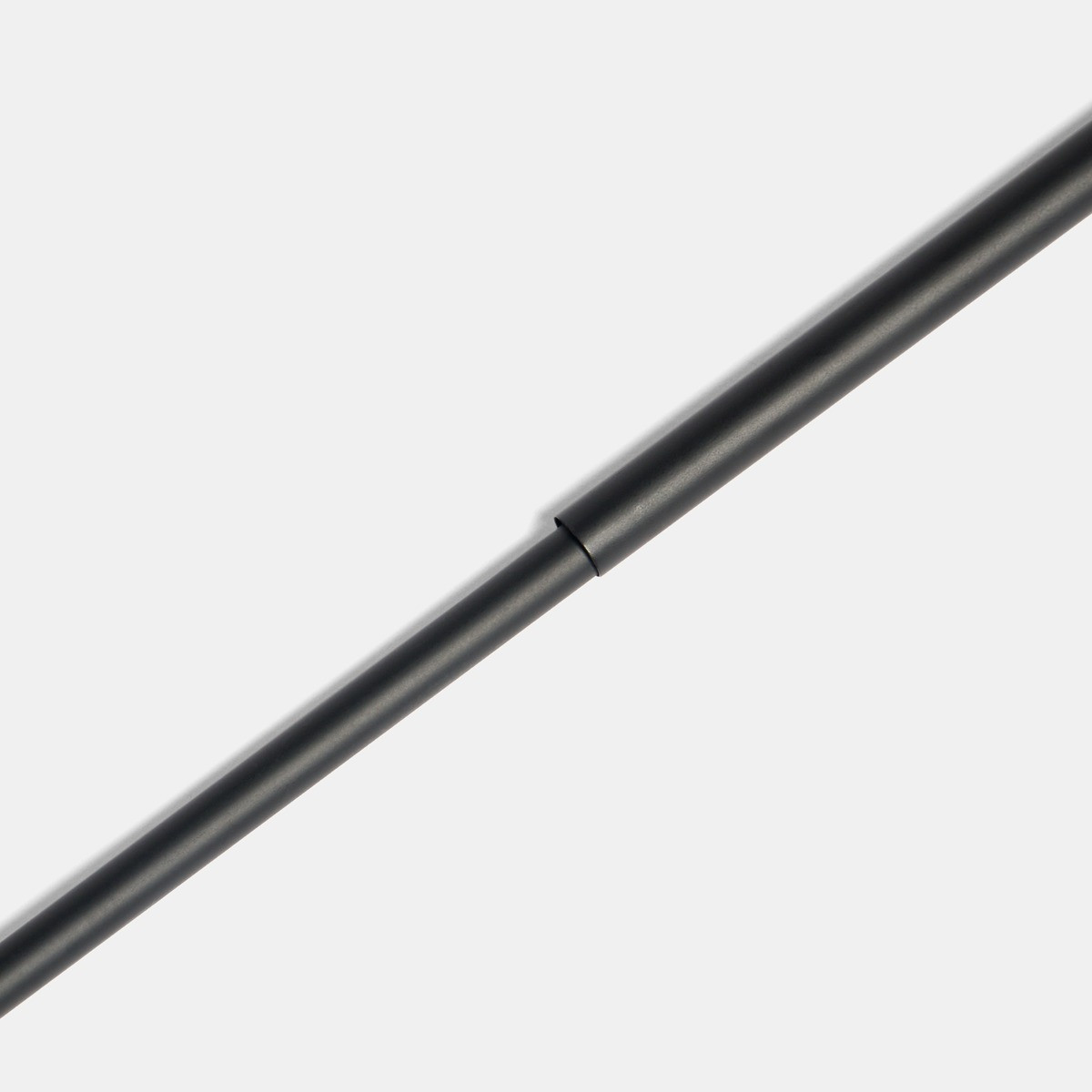 OHS Extendable Wooden Trumpet Curtain Pole - Black/Natural>