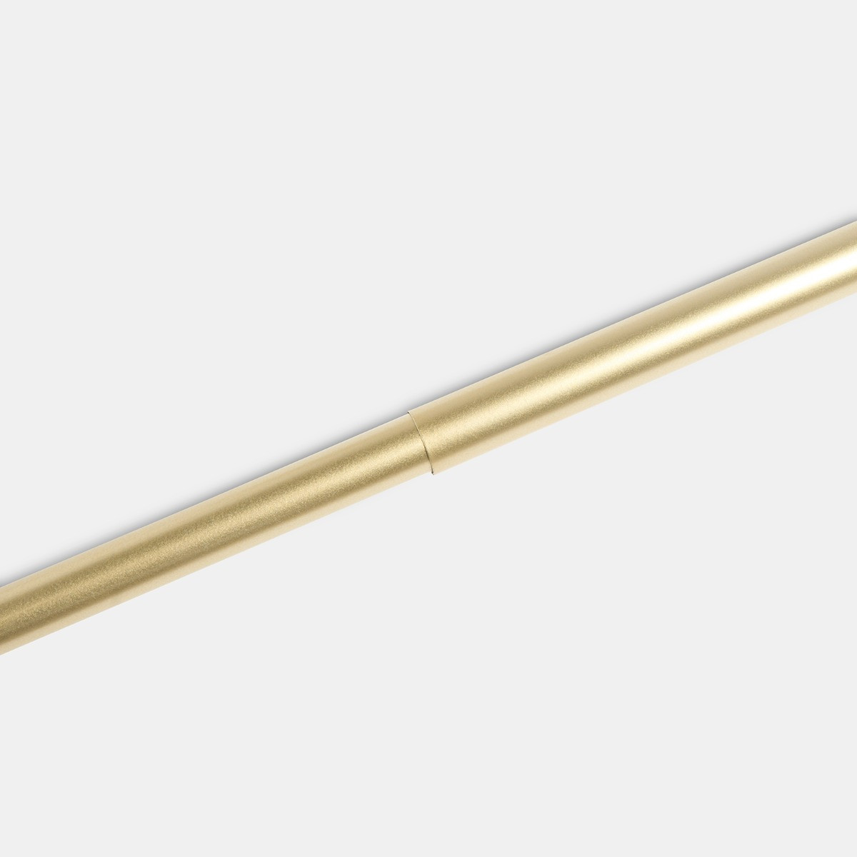 OHS 28mm Extendable Twist Curtain Pole, Brushed Gold - 120-220cm>