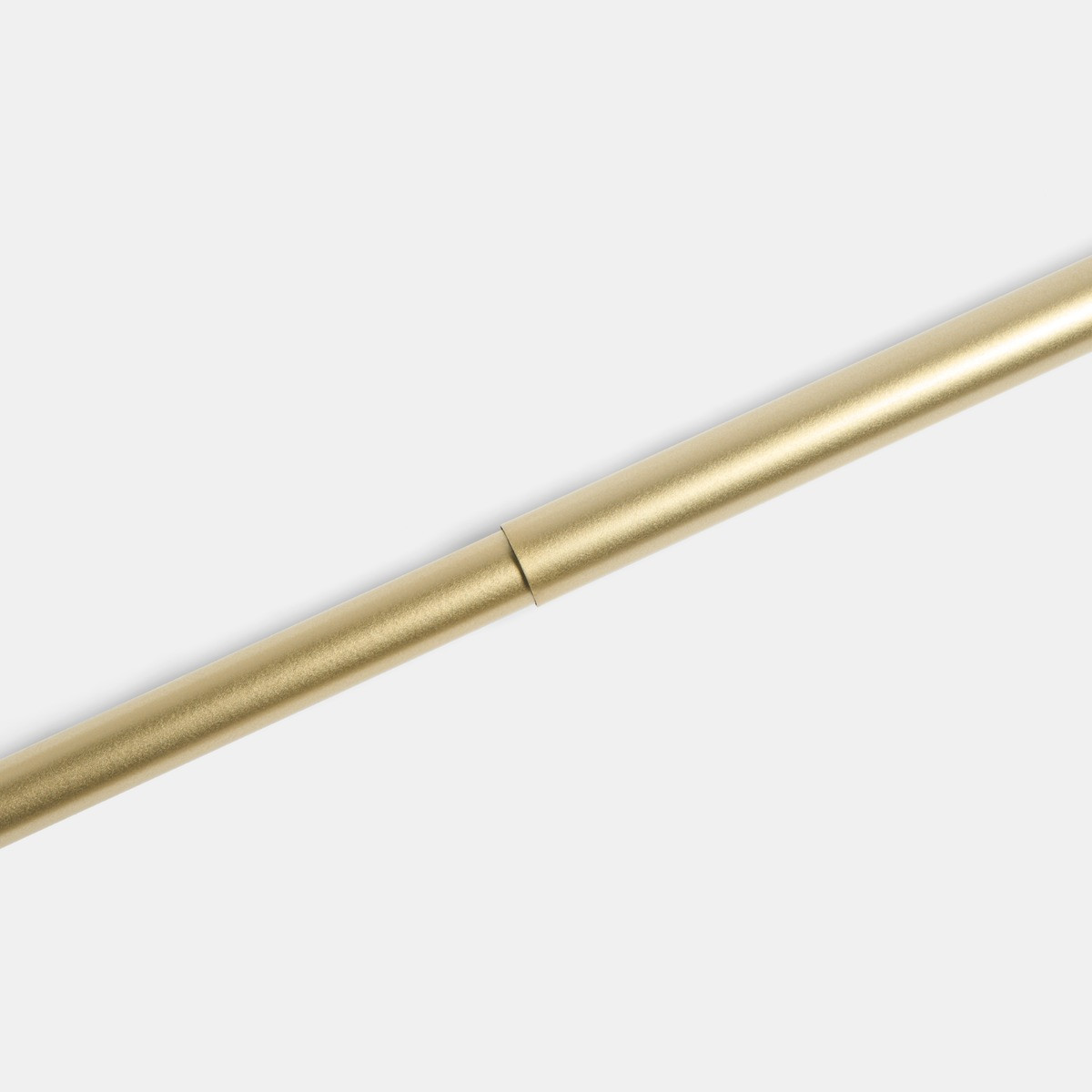 OHS 28mm Extendable Trumpet Curtain Pole, Brushed Gold - 120-220cm>