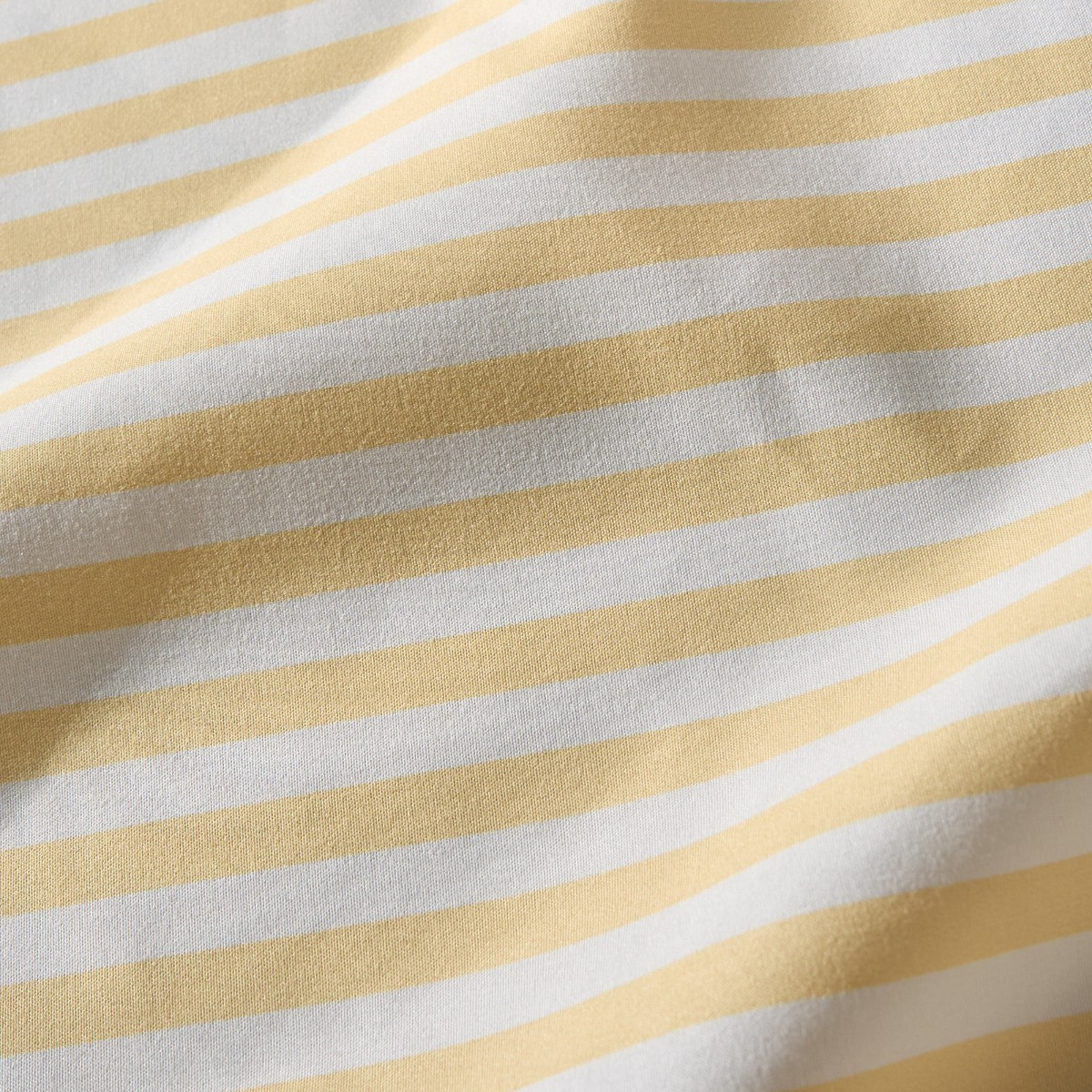 OHS Stripe Frill Voile - Yellow/White>