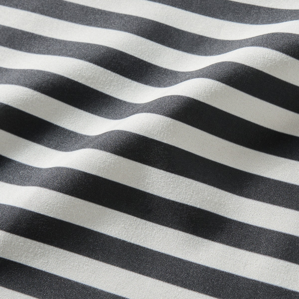OHS Stripe Frill Voile - Monochrome>
