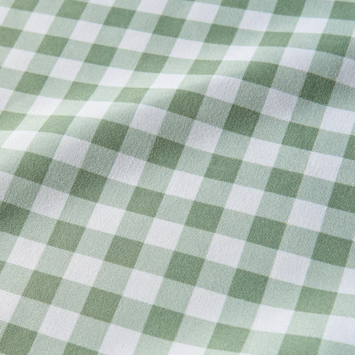 OHS Gingham Frill Voile - Sage>