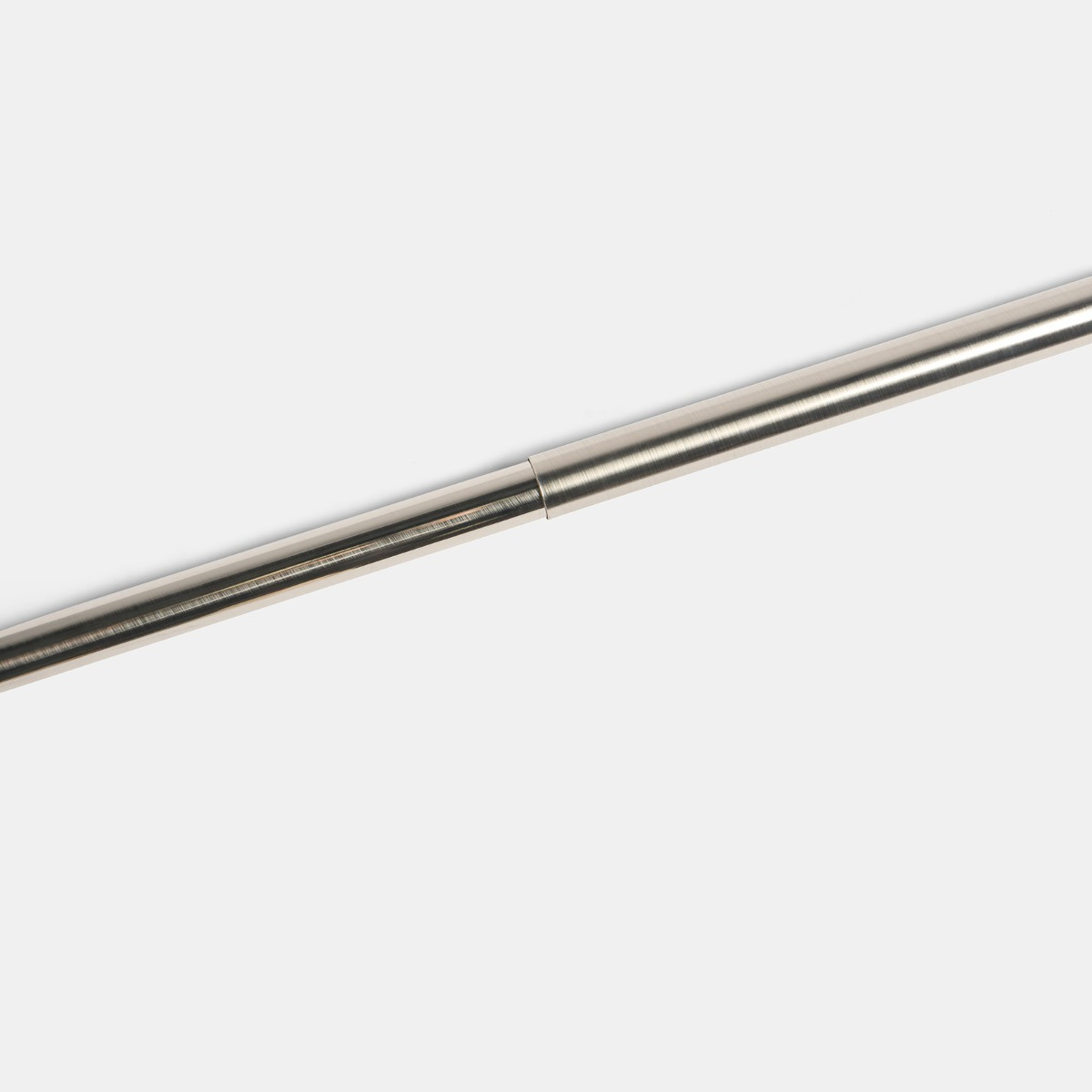 OHS 28mm Extendable Crystal Ball Curtain Pole, Silver - 120-220cm>