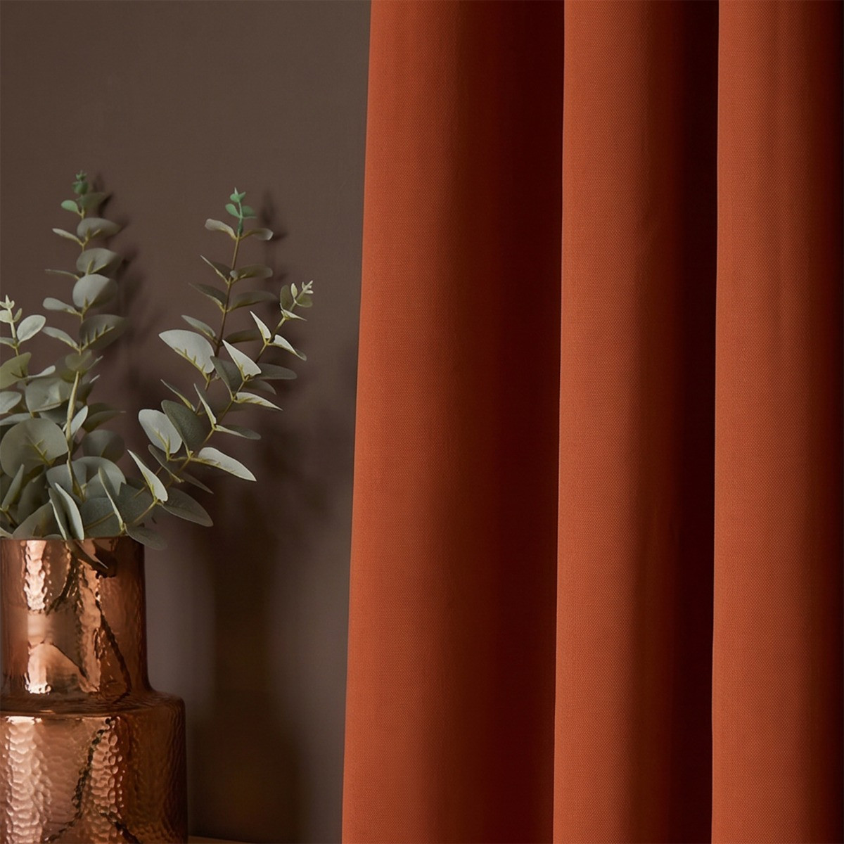 OHS Eyelet Blackout Curtains, Rust - 46X72in>