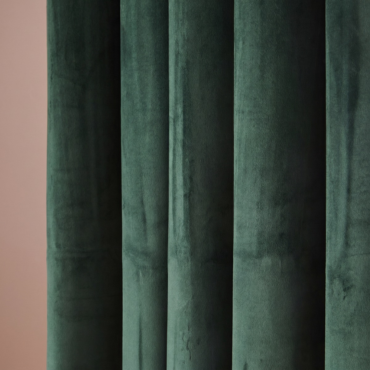 OHS Thermal Velvet Eyelet Curtains - Green>