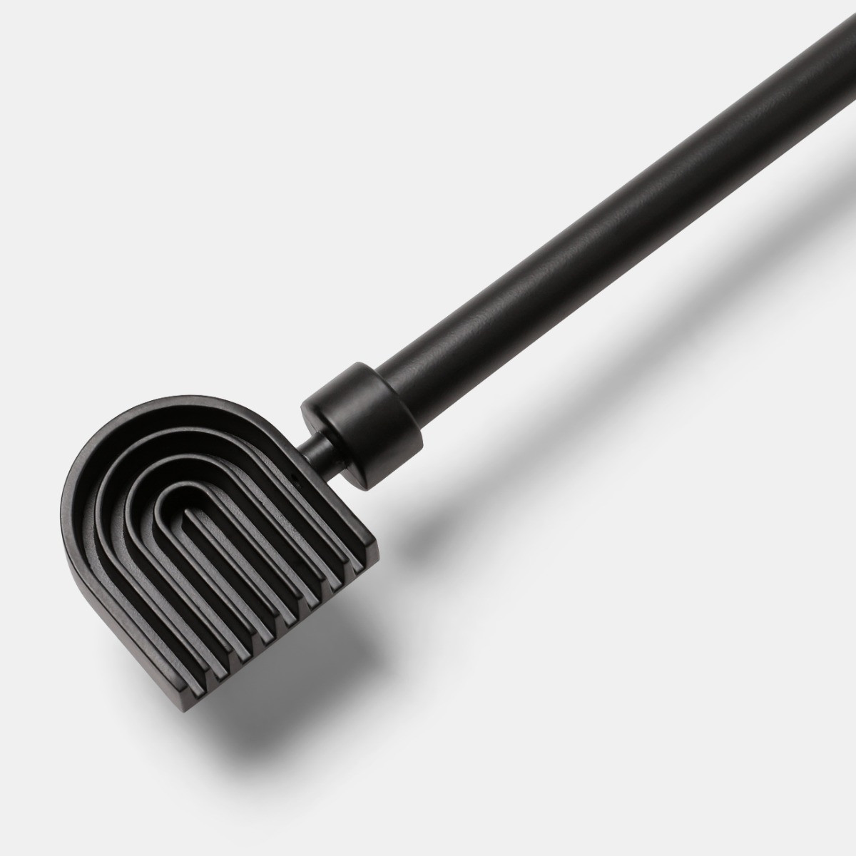 OHS Extendable Arches Curtain Pole - Black>