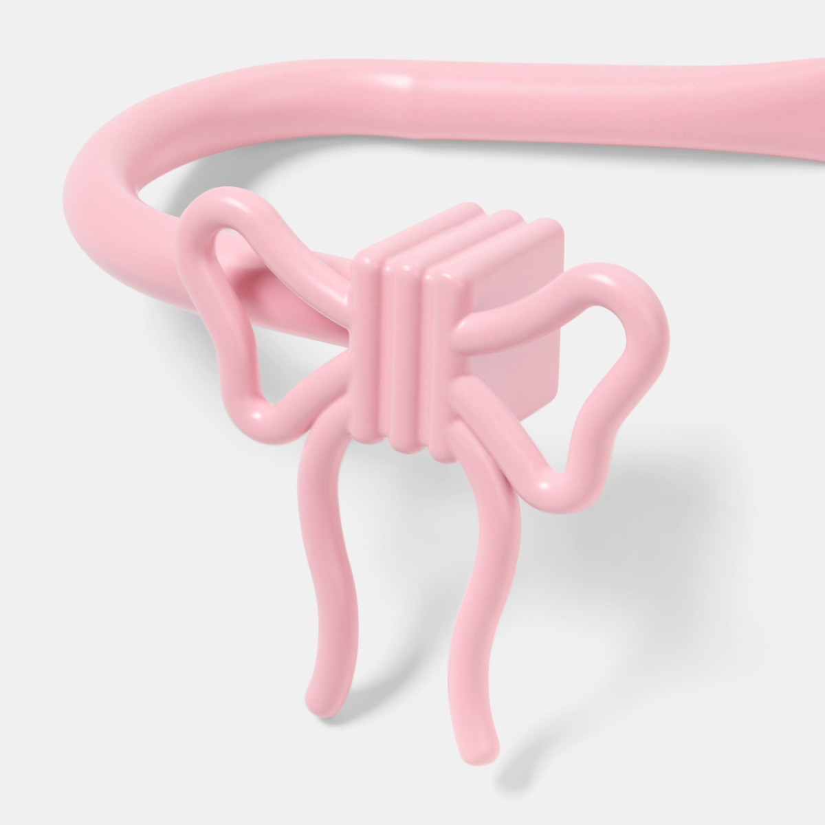 OHS 2 Pack Bow Curtain Rod Tie Backs - Pink>