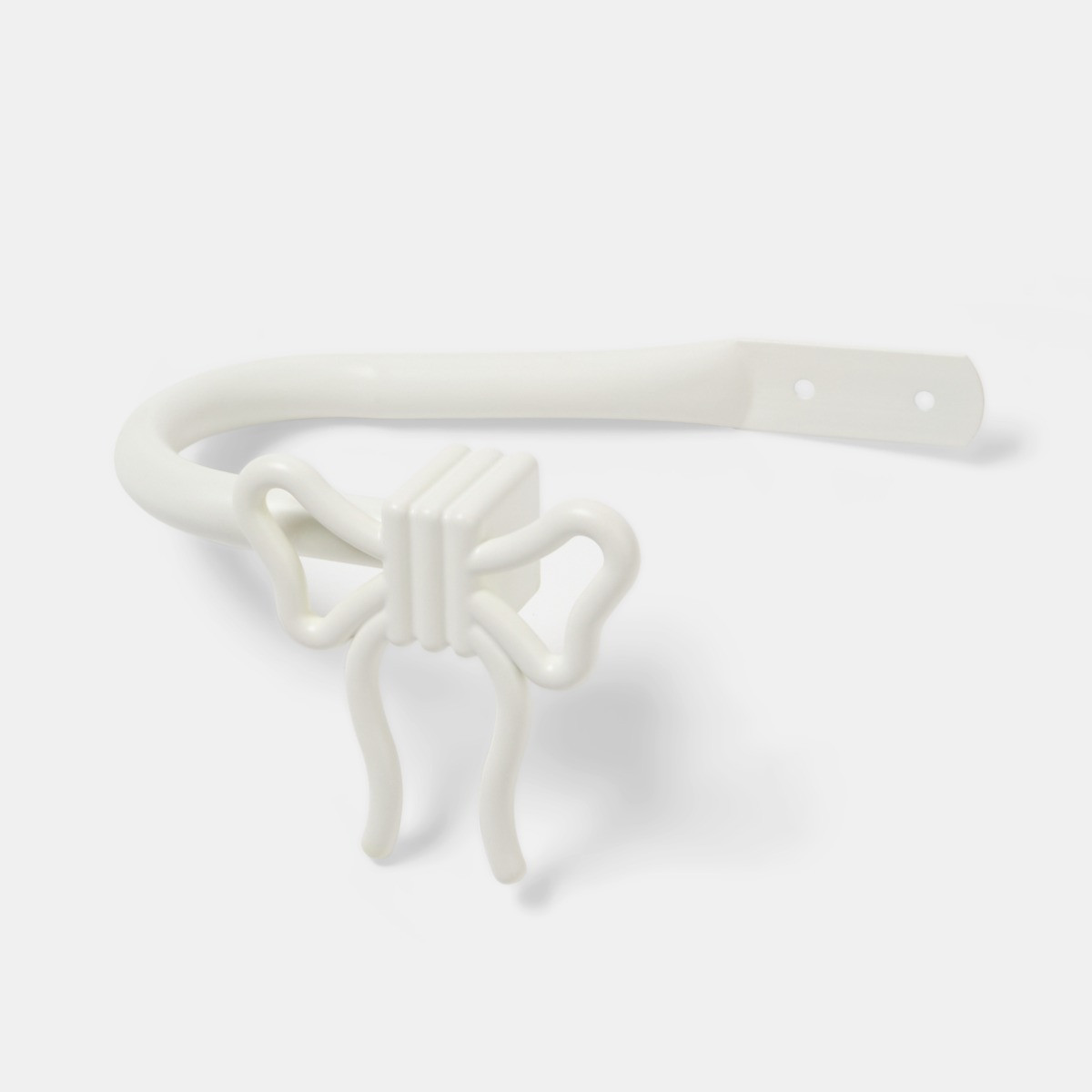 OHS 2 Pack Bow Curtain Rod Tie Backs - Cream>