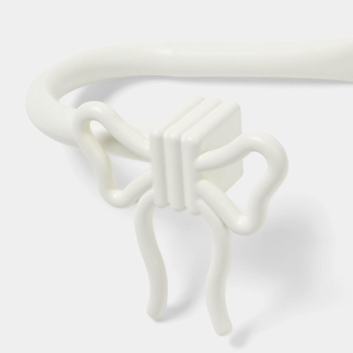 OHS 2 Pack Bow Curtain Rod Tie Backs - Cream>