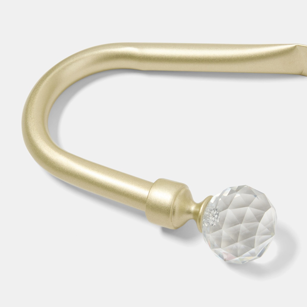 OHS 2 Pack Crystal Ball Curtain Rod Tie Backs - Brushed Gold>