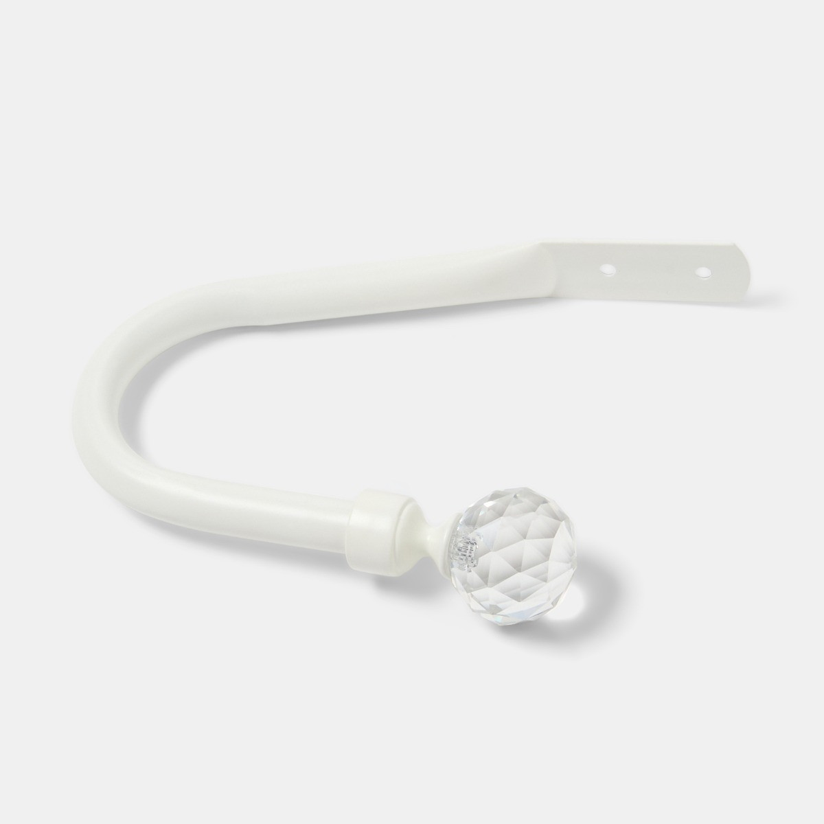 OHS 2 Pack Crystal Ball Curtain Rod Tie Backs - Cream>
