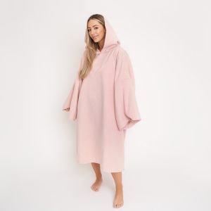 Brentfords Adult Poncho Oversized Changing Robe, Blush - One Size
