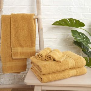 Brentfords Towel Bale 6 Piece - Mustard Ochre Yellow