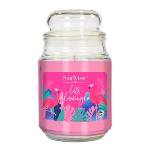 Starlytes 18oz Jar Candle - Lets Flamingle