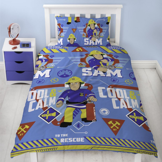 Fireman Sam Duvet Set, Blue Single