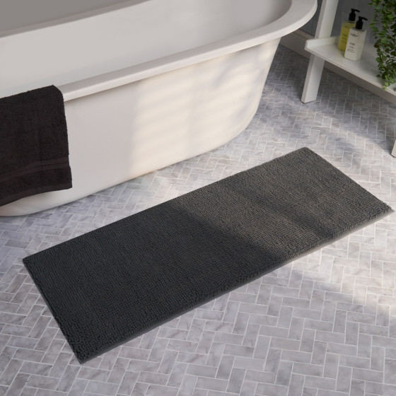 OHS Runner Noodle Bath Mat - Charcoal